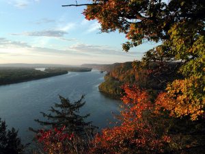 View from Fire Point, Effigy Mounds, Iowa