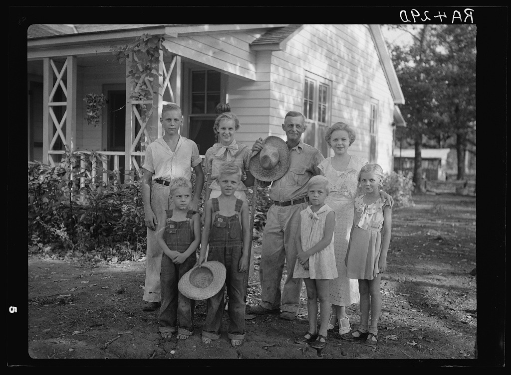 Family at Dyess Colony, Arkansas, 1935