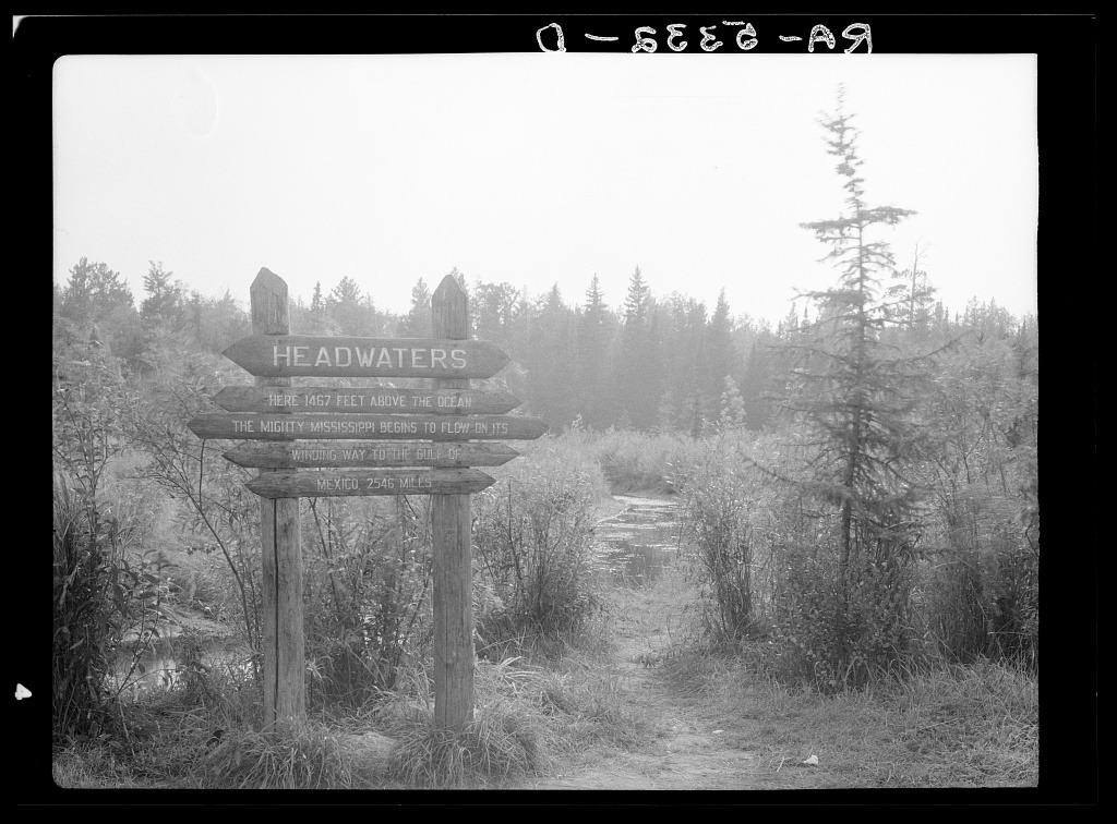 Lake Itasca - Mississippi River headwaters, 1936