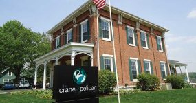 Crane & Pelican Café on the Great River Road Le Claire Iowa
