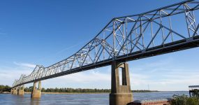 Mississippi River bridge in Helena-West Helena Arkansas