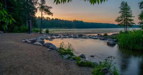 Mississippi River headwaters at Itasca State Park in Minnesota