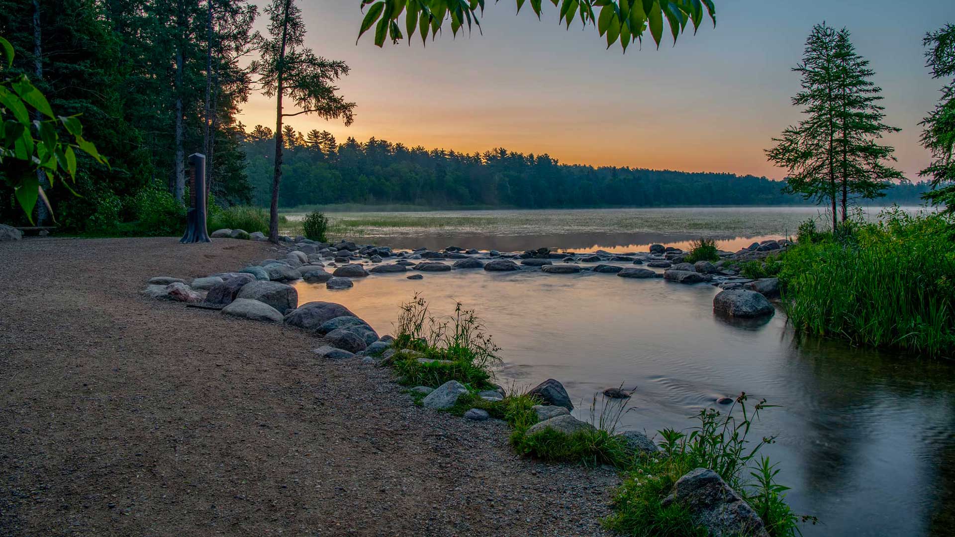 Mississippi River headwaters at Itasca State Park in Minnesota