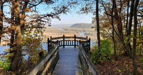 Mississippi River Overlook at Pikes Peak State Park in McGregor Iowa
